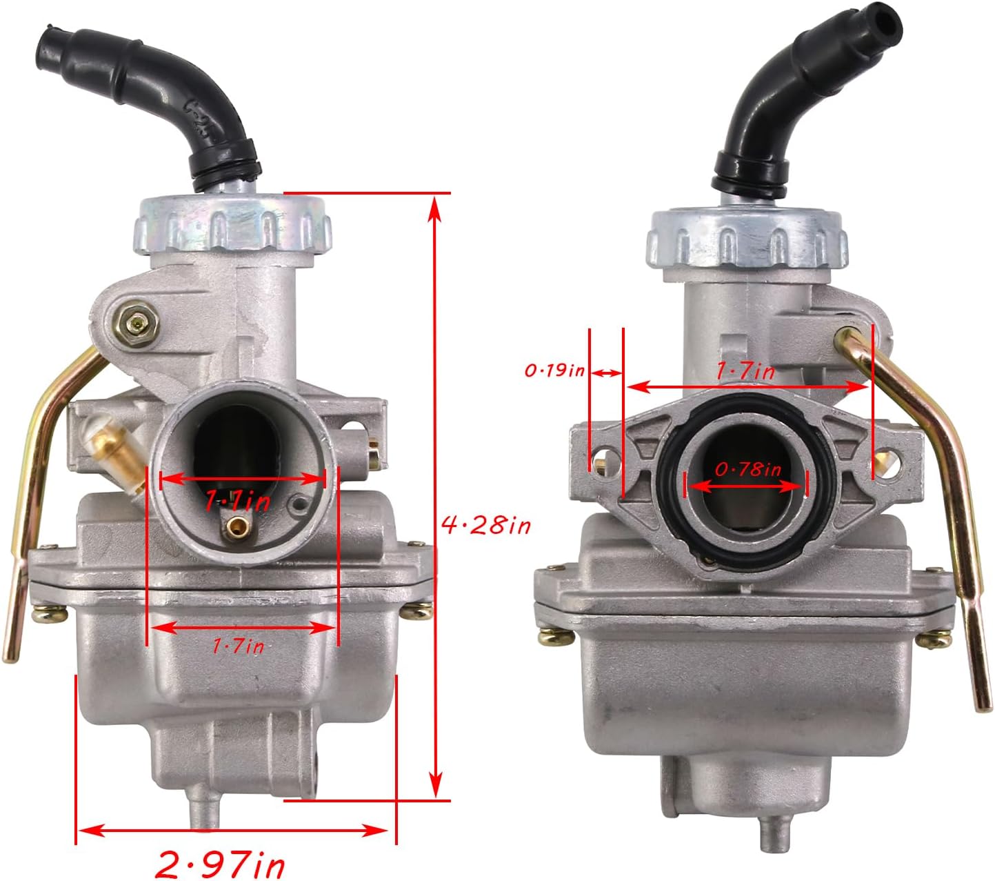 PZ20 Carburetor for Kazuma Baja 50cc 70cc 90cc 110cc 125cc TaoTao 110B NST SunL 4 Stroke ATV 4 Wheeler Go Kart Dirt Bike Honda XR70R XL75 CRF80F XR80